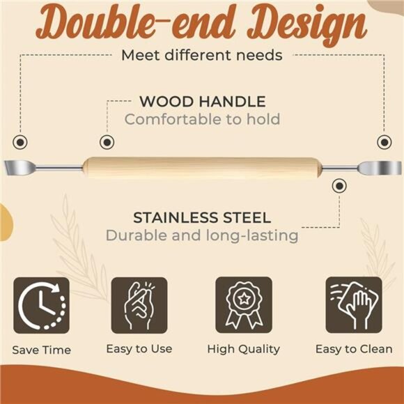 35 Pack Clay Tools Kit, Pottery Tools & Sculpting Tools - Picture 3 of 7